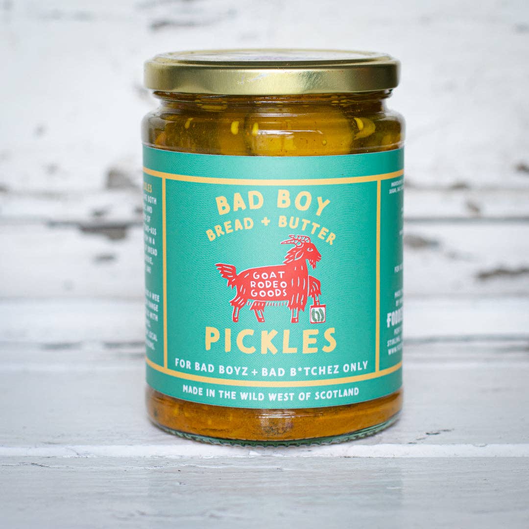 BAD BOY BREAD + BUTTER PICKLES