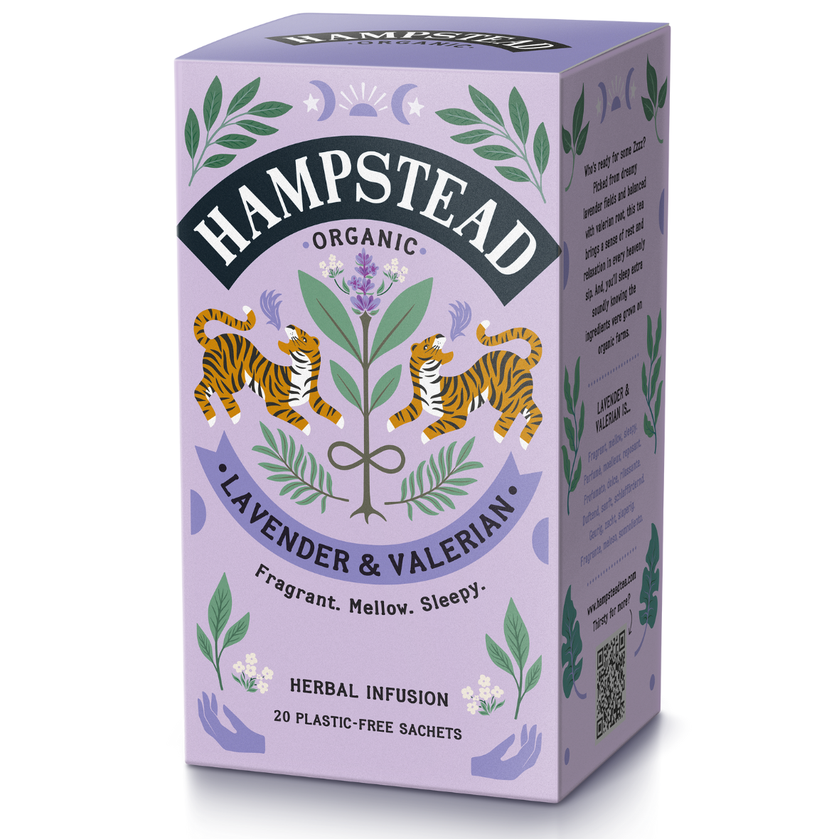 Hampstead Organic Lavender Valerian Tea - 20 Tea Bags