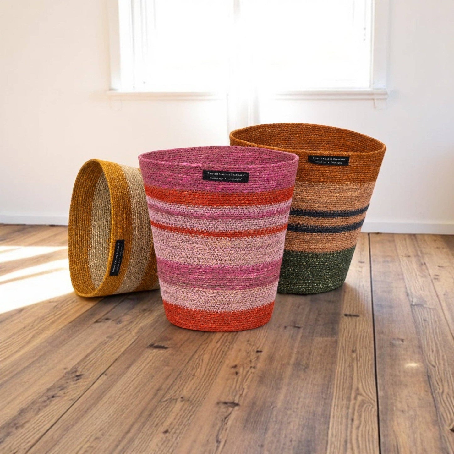 Seagrass Waste Paper Basket in Guardsman & Neyron