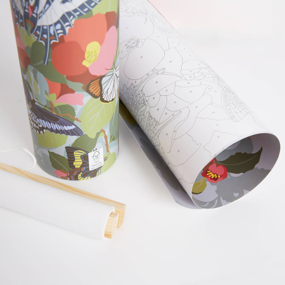 Natural History Museum Paint By Numbers Butterflies Kit