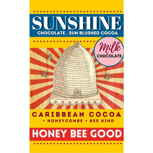 Sunshine Chocolate Honey Bee Good . Milk Chocolate Melt Bar