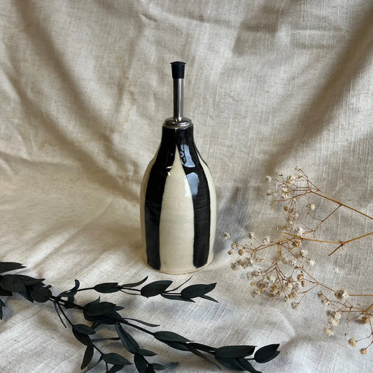 Stripe Ceramic Oil Bottle