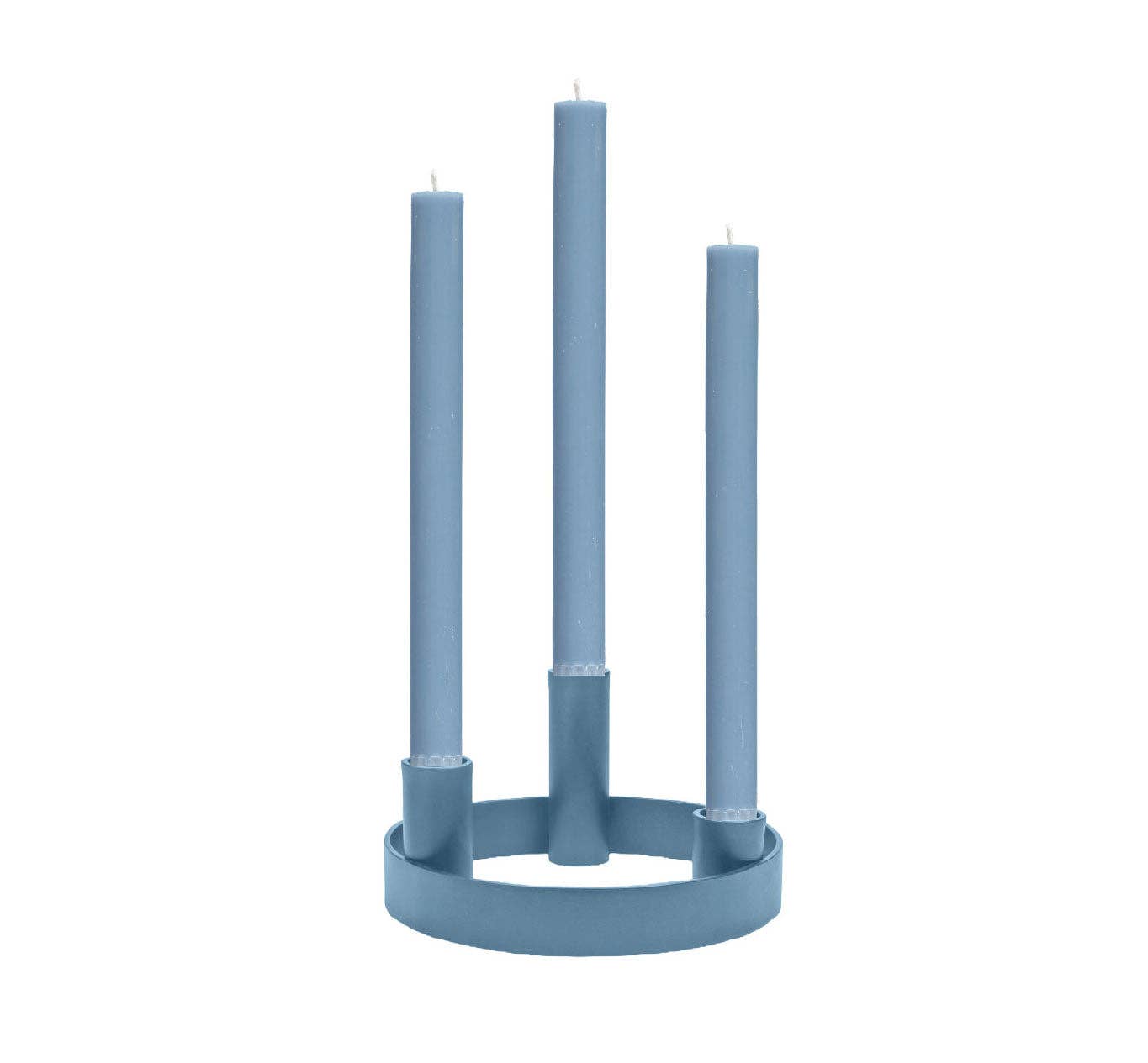 Round Metal Candelabra in Pompadour: 3