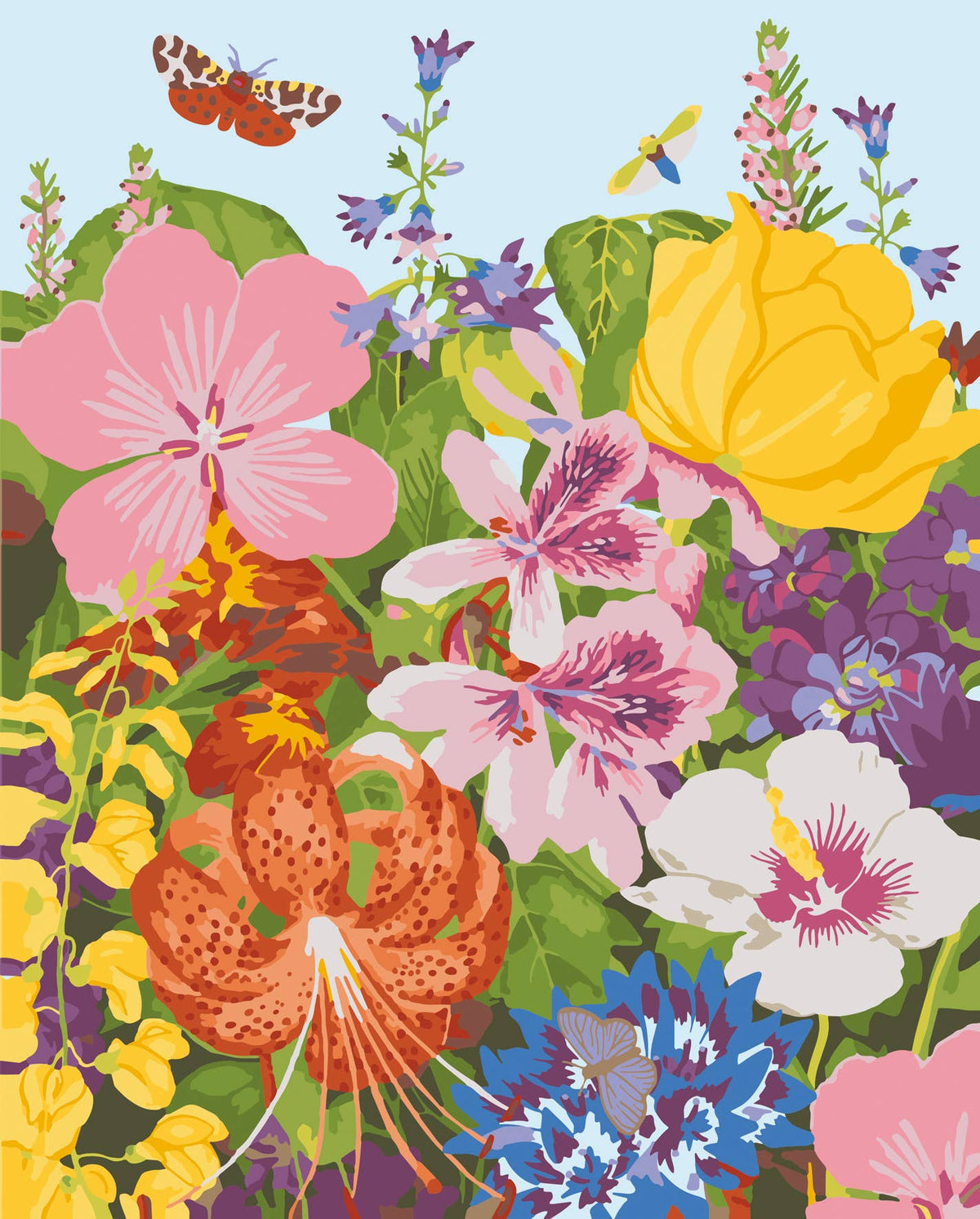 RHS Paint By Numbers Kit With 24 Paints, 400 x 500 mm Meadow