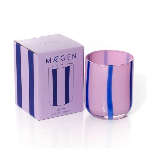Glassware - Lilac & Navy