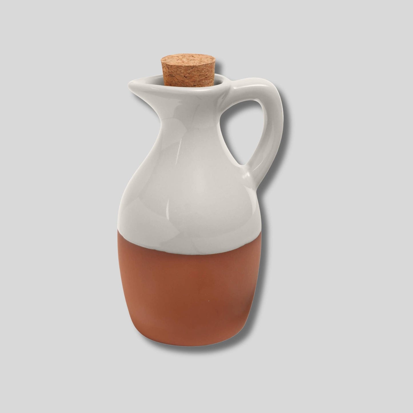 Sintra Glazed Terracotta Oil Drizzler - Stone: Green
