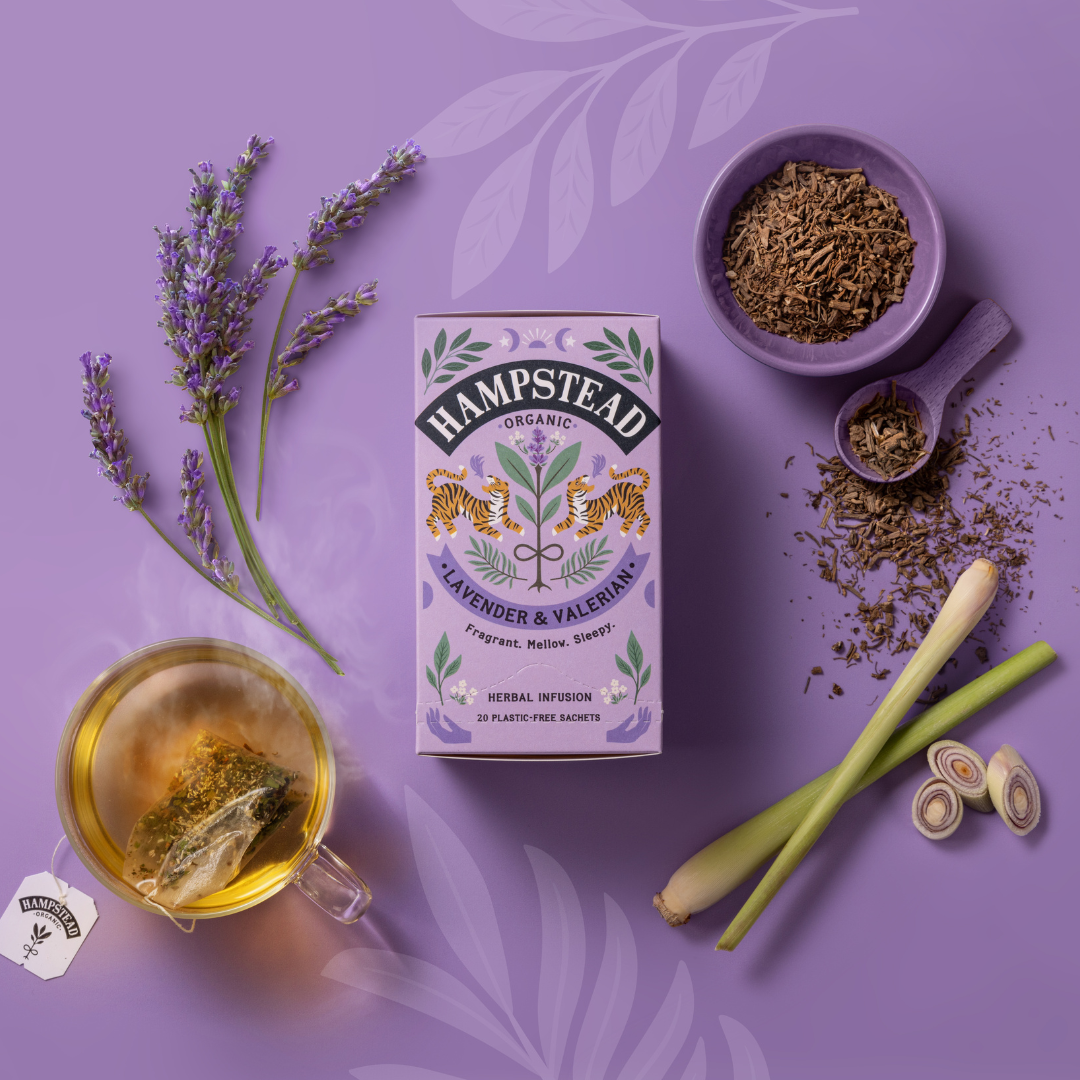 Hampstead Organic Lavender Valerian Tea - 20 Tea Bags