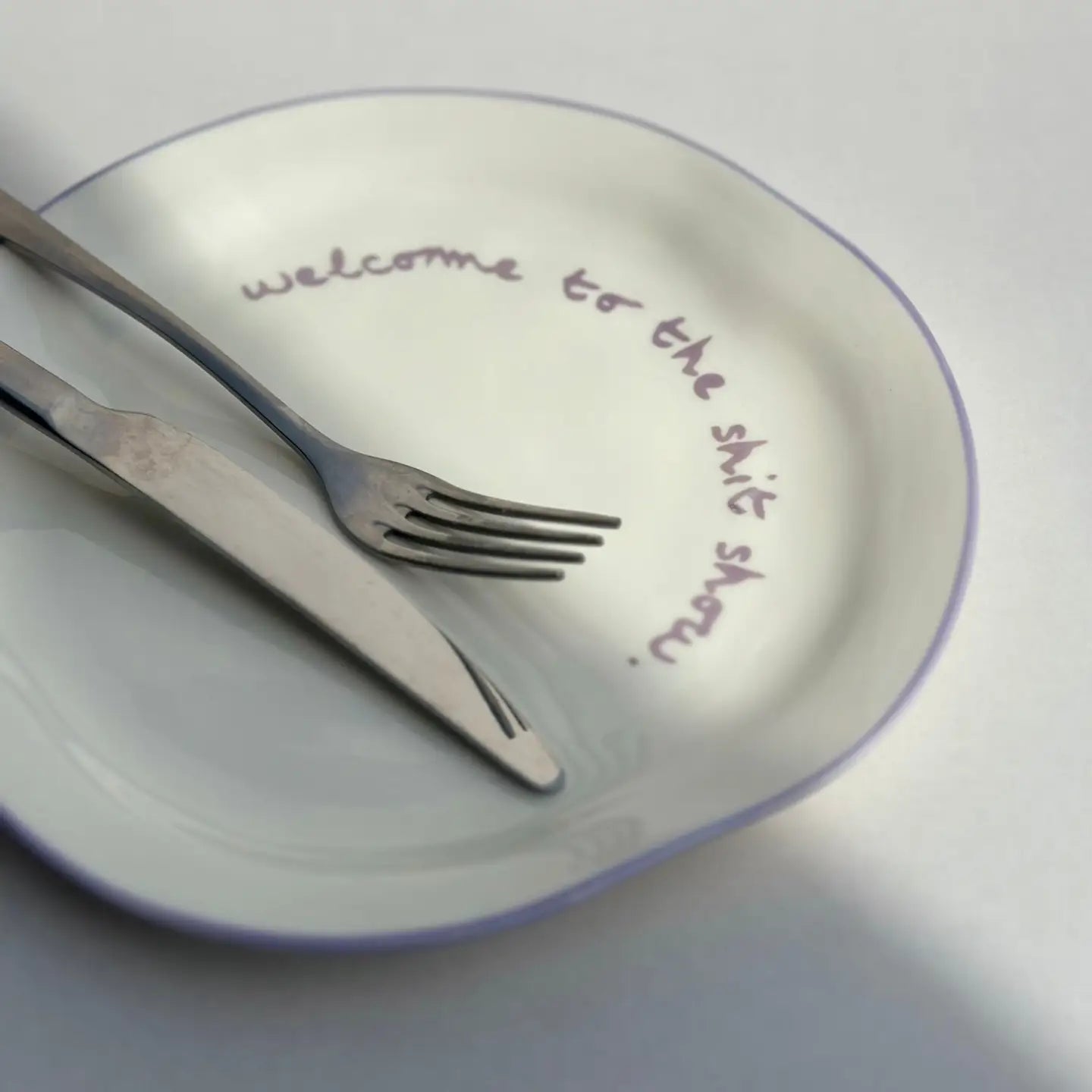 Statement Plate - 'welcome To the Sh*t Show.'
