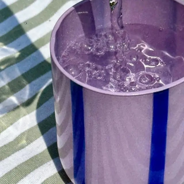 Glassware - Lilac & Navy
