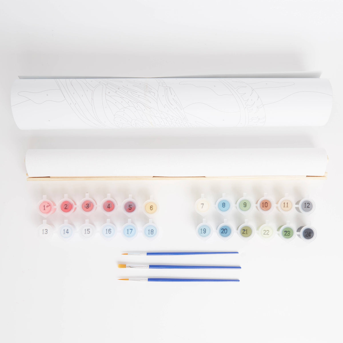 Natural History Museum Paint By Numbers Flamingo Hanging Kit