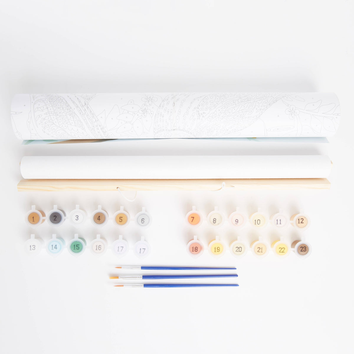 Natural History Museum Paint By Numbers Owls Hanging Kit