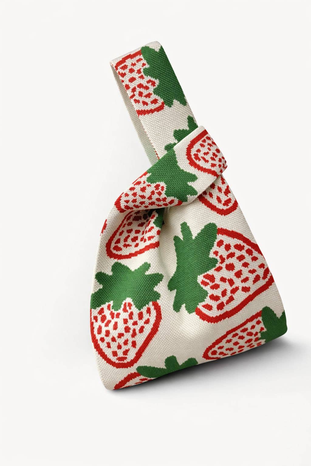 Berry Sweet - Knitted Bag: Cream / Medium