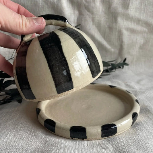 Stripe Butter Dish