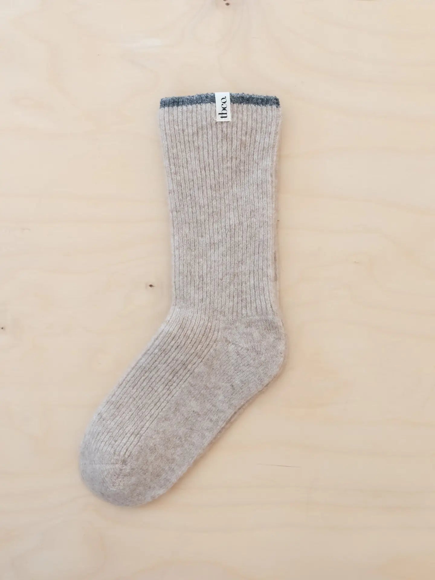 Cashmere & Merino Socks in Oatmeal | Large (UK 8-11)