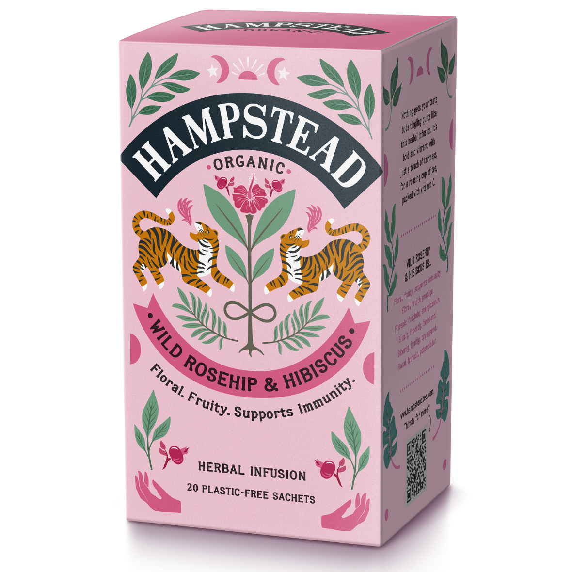 Hampstead Organic Rosehip & Hibiscus Tea - 20 Tea Bags
