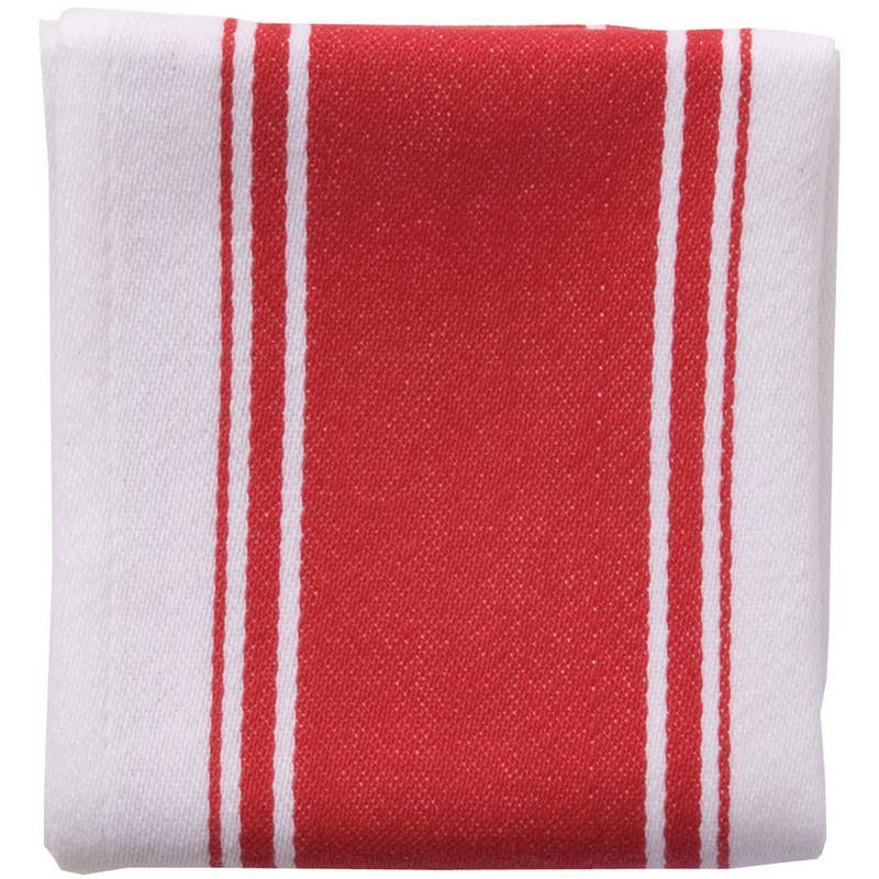 Love Colour Striped Tea Towel - Scarlet