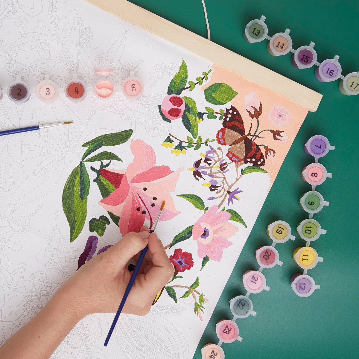 RHS Paint By Numbers Hanging Kit, 400 x 500 mm, Kaleidoscope