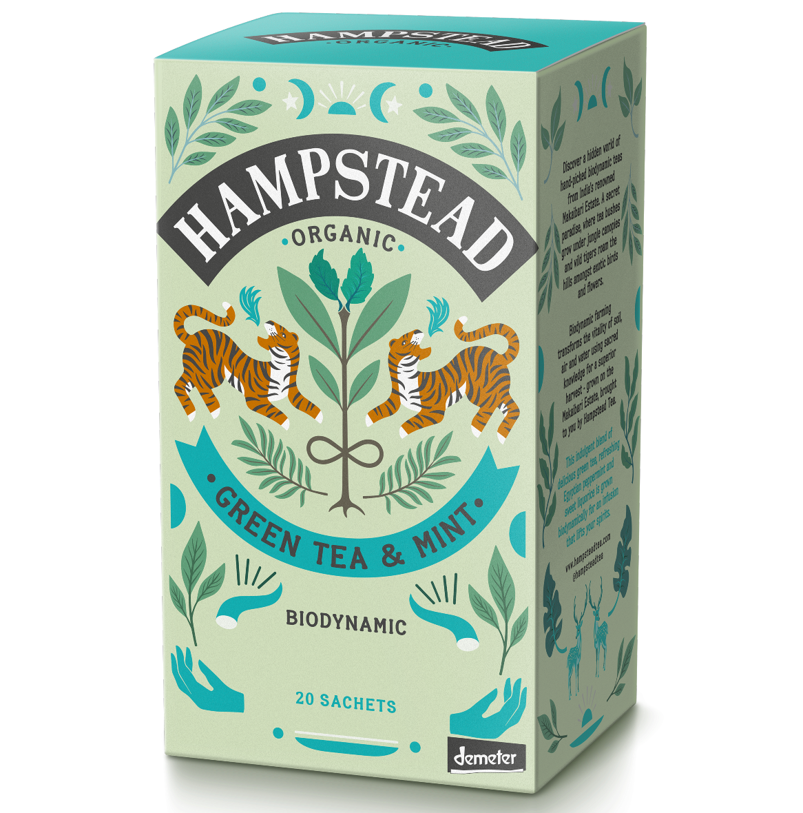Hampstead Organic Green & Mint Tea Bags - 20 Tea Bags