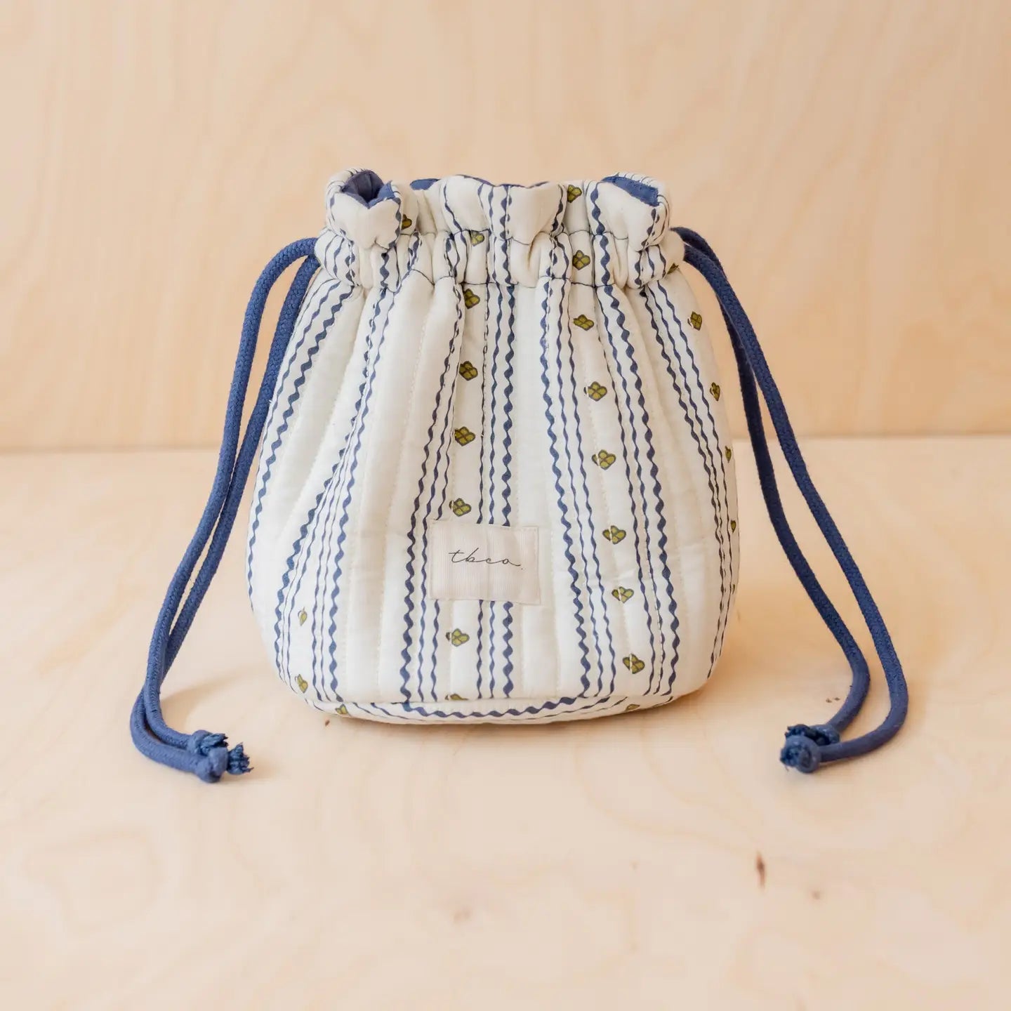 Cotton Wash Bag | Navy Ditsy Floral
