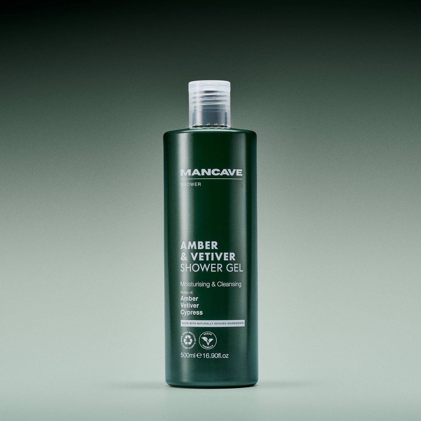 Amber & Vetiver Shower Gel, 500ml, Gift for Him
