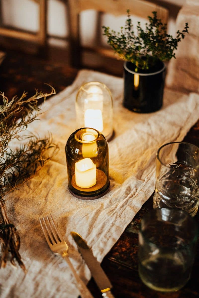 Classic Clear Glass Tealight Dome