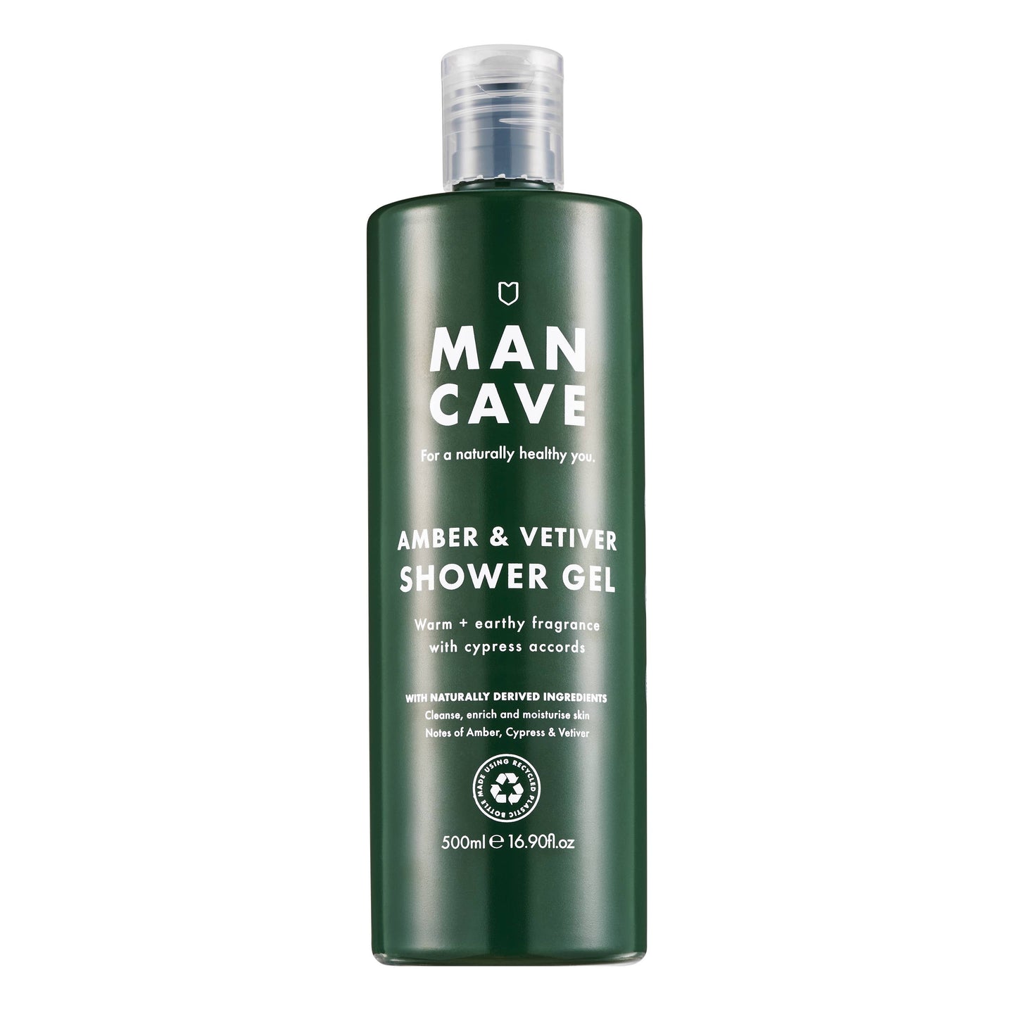 Amber & Vetiver Shower Gel, 500ml, Gift for Him