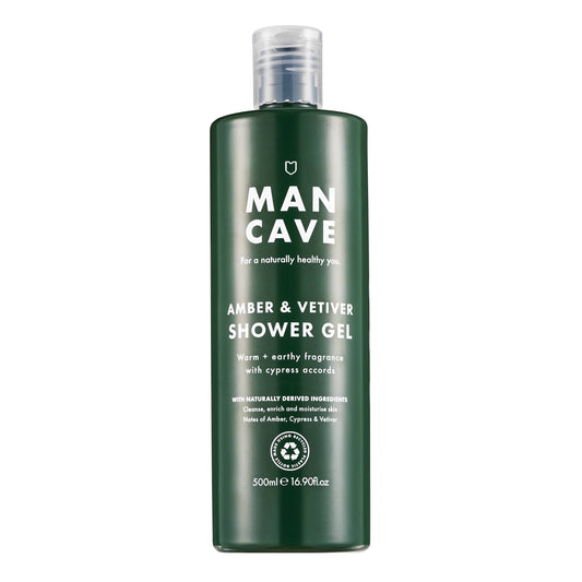 Amber & Vetiver Shower Gel, 500ml, Gift for Him