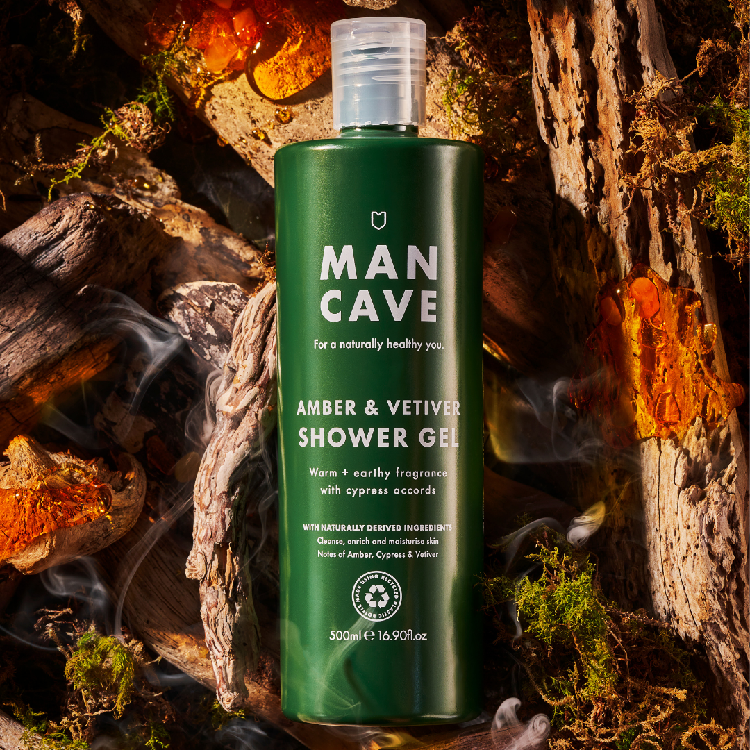 Amber & Vetiver Shower Gel, 500ml, Gift for Him